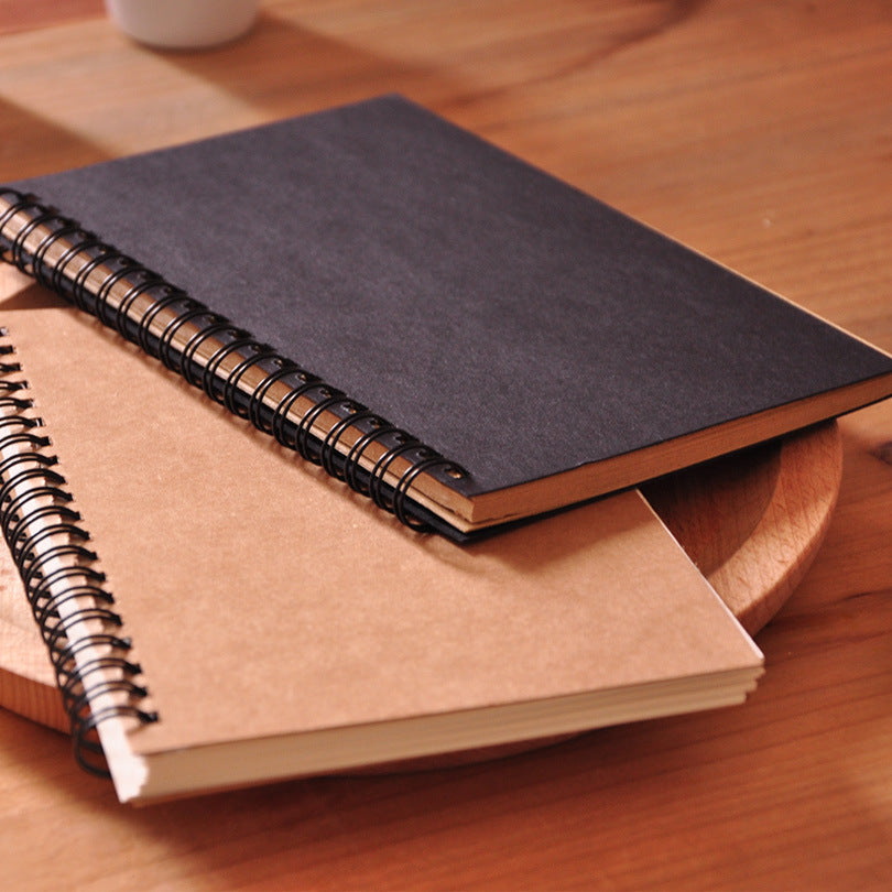 Creative vintage kraft paper coil loose-leaf diary