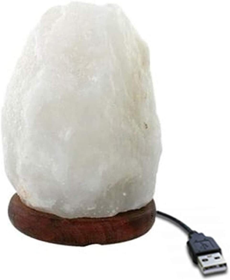 Crystal Salt USB Natural Colorful Color Changing Warm White Led Mineral Small Night Lamp