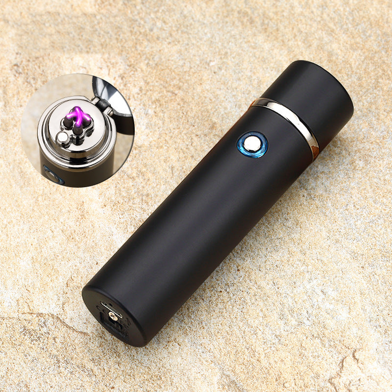 Electric Double Pulse Lighter Pipe USB Lighter Smokeless Windproof Cigarette Cigar Lighters