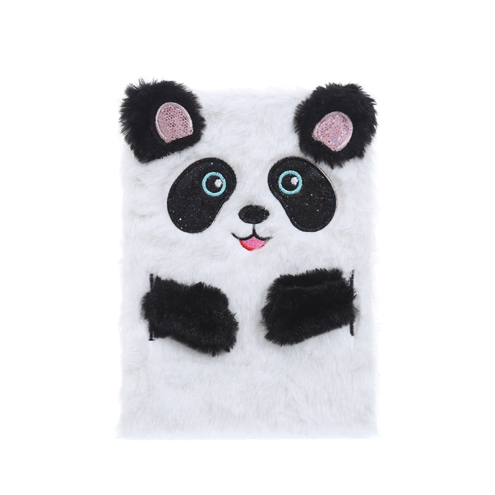 Cartoon plush notebook