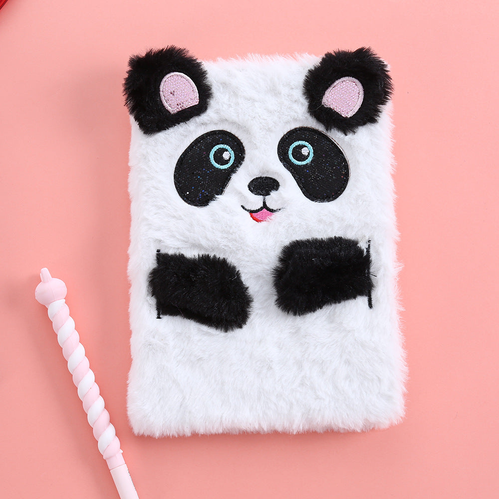 Cartoon plush notebook