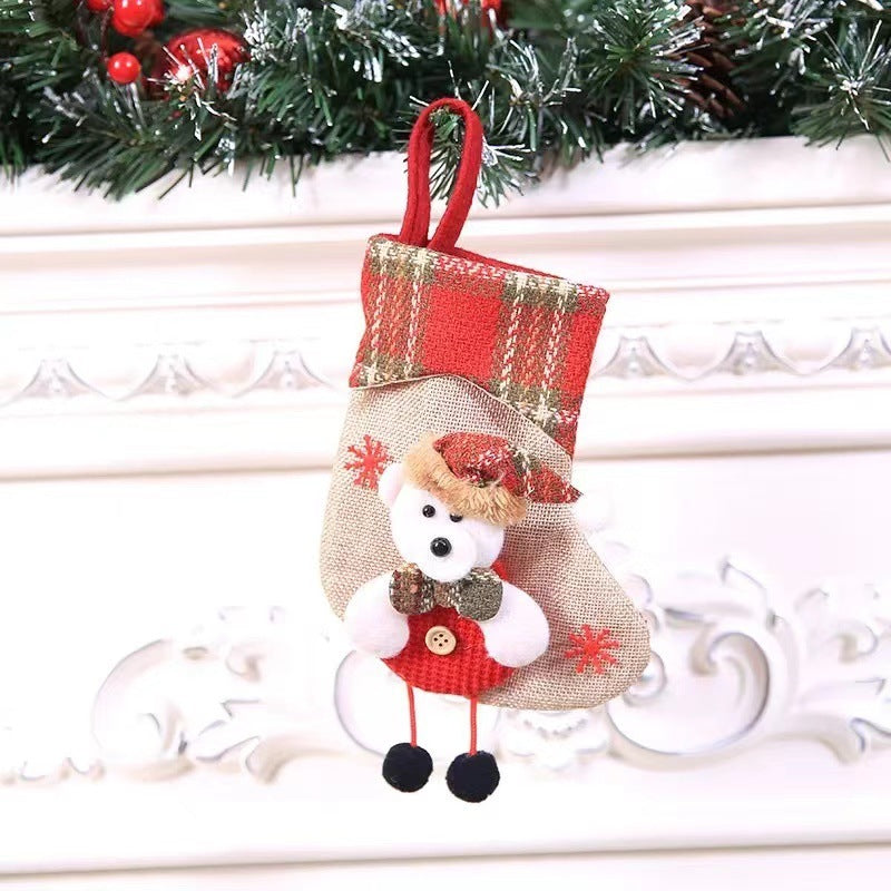 Christmas Decorations Christmas Stocking Pendant Christmas Stocking Gift Bag Hanging Piece