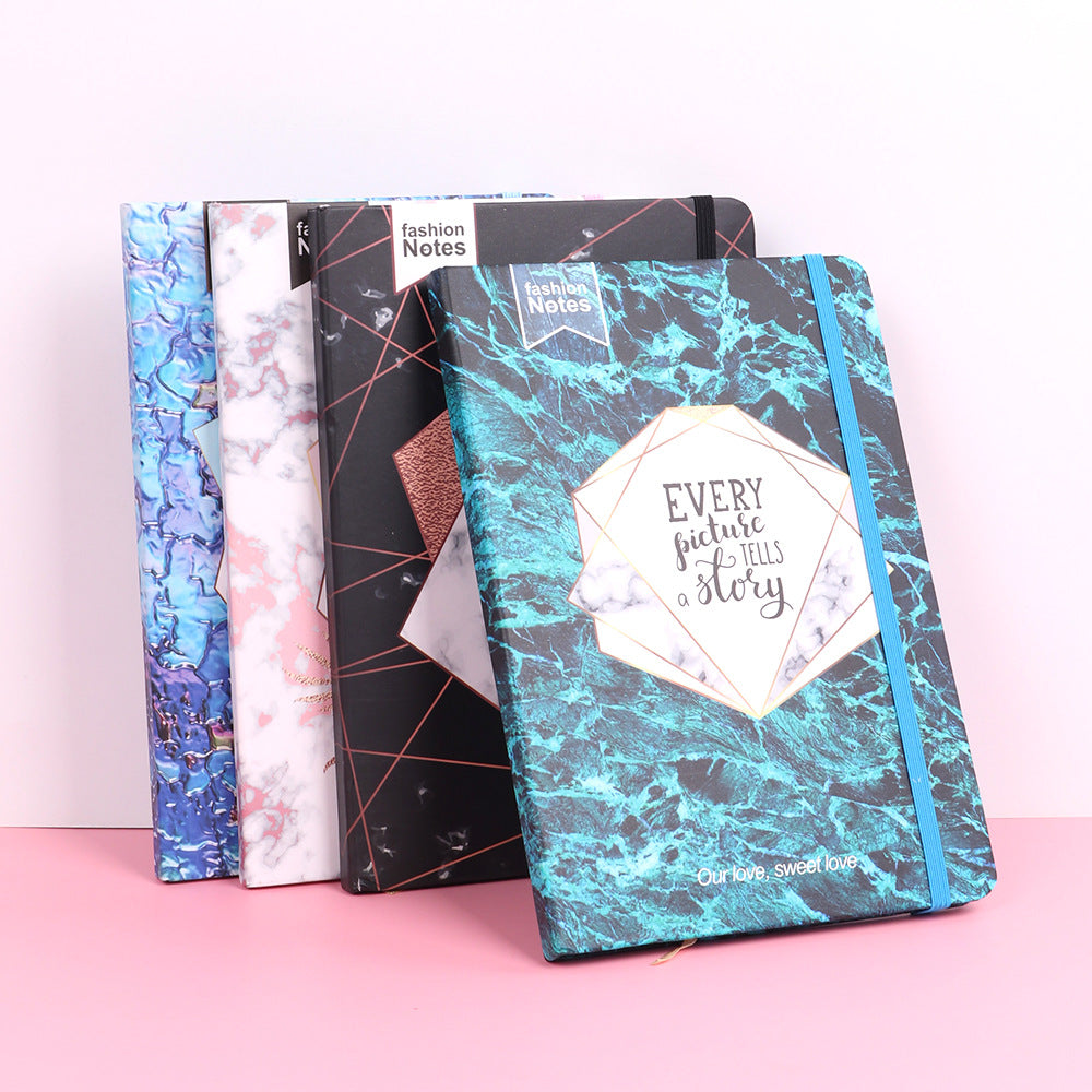 Marble Coated Notebook Diary And High Quality Thick Paper