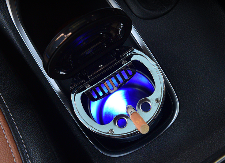 Car compass ashtray