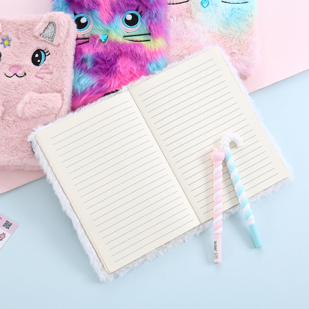 Cartoon plush notebook