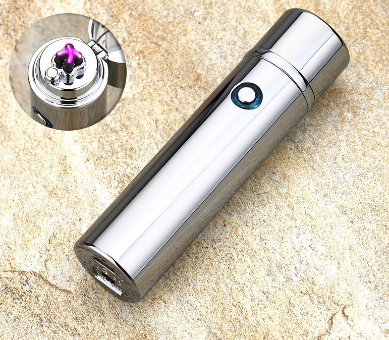 Electric Double Pulse Lighter Pipe USB Lighter Smokeless Windproof Cigarette Cigar Lighters